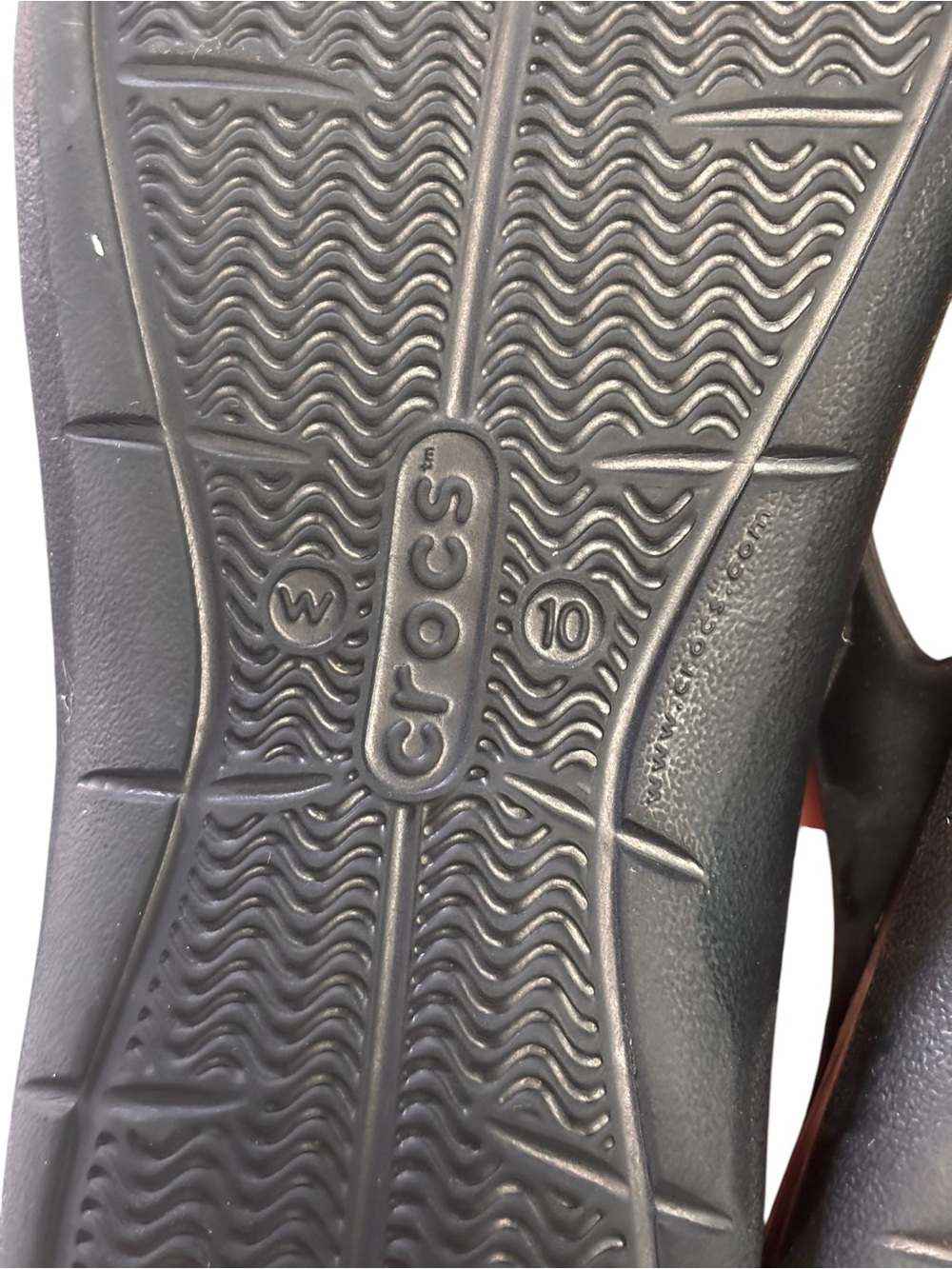 Crocs Kadee II Flip Flops Black Lightweight Comfort Thong Sandals Sz 10 - Picture 10 of 11